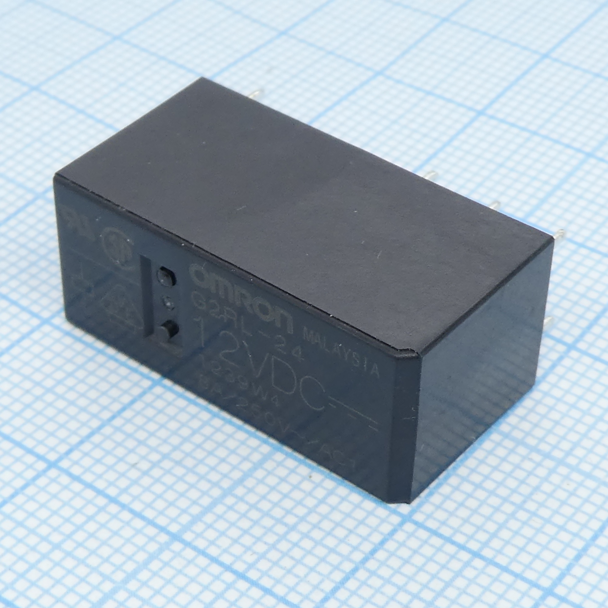 G2RL-24-12DC - Реле, Конфиг: 2C; Uкатушки: 12 В; DC; Мощность катушки (max): 400 мВт; контакты: 8 А; UDC: 30 В