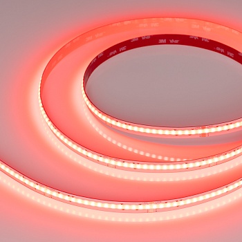 Лента COB-X768-12mm 24V RGBW-White (15 W/m, IP20, CSP, 5m) 041787 - Лента COB сплошной засветки без видимых светодиодов. Светодиоды CSP, 768 шт/м (3840 шт на 5 м), белая плата, ширина 12 мм, скотч 3M. Цвет RGB+6000 K , угол 120°, CRI>90. Питание 24V, мощн