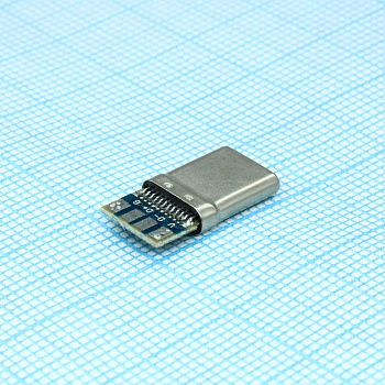 USB3.1 TYPE-C 24PM-024 - Разъём USB TYPE-C - вилка на кабель