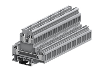 Этажная клемма 303921 - Этажная клемма, UKD, тип фиксации провода: винтовой, номинальное сечение: 2,5 мм кв., 24A, 500V, ширина: 5,2 мм, цвет: серый, тип монтажа: DIN 35