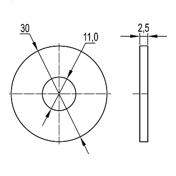 Шайба кузовная  М10 горячеоцинкованная CM121000HDZ