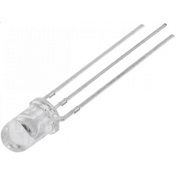 BIR-BM13J4G - Инфракрасный светодиод 5мм 940нм прозрачный 15°