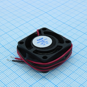 RQD 2510MS 12VDC - Вентилятор 12В 25x25х10мм, 5700 об/мин, 2.7м3/час, 20дБ, подшипник скольжения, тип вывода - провод