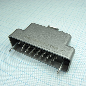 РП10-22 ЛП-П-О вилка с/к - Соединитель  низкочастотный, прямоугольный, внутреннего монтажа