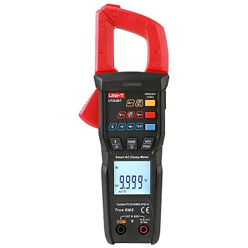UT202BT - Токоизмерительные клещи, True RMS, 600В, 600А, 100МОм, NCV, Bluetooth, емкость, частота, температура, двойной дисплей
