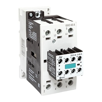Комплект КМЭ 60А 400В АС с дополнительными контактами 2НО+2НЗ EKF AVERES ctr-s-60-00-400-av-22
