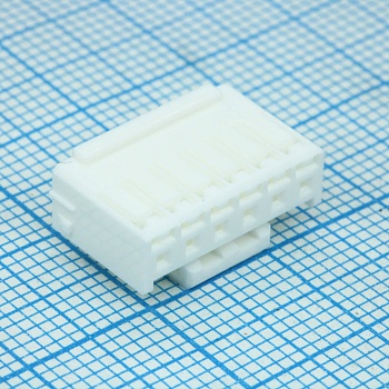 511630600 - Корпус однорядного разъема с шагом 2,5мм на 6 контактов