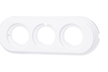 Рамка 3-м Лизетта ретро 270х96х21мм ABS-пластик бел. BF1-630-21