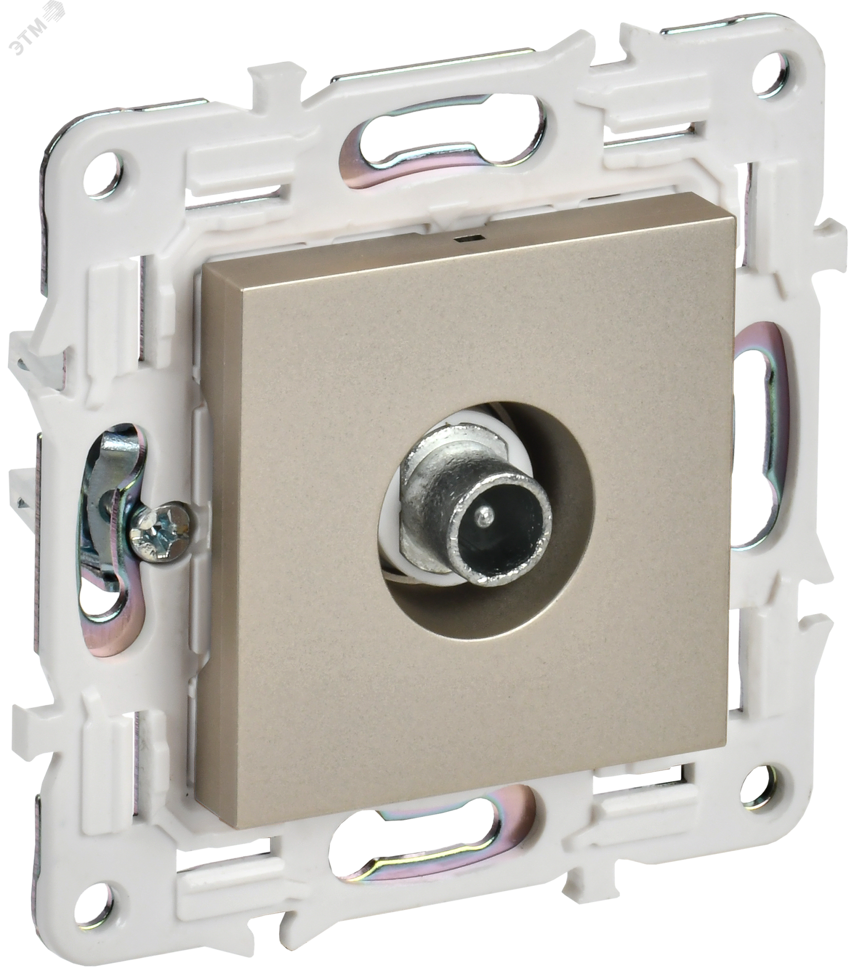 SKANDY Розетка TV проходная SK-A17Sh шампань IEK SK-A10-P-K37