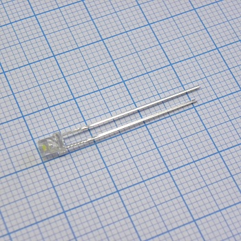 FYL-3034UWC1E - Светодиод 3мм/белый/9500K/1000мкд/прозрачный/85°/цилиндр с конусообразным углублением