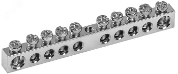 Шина PEN "земля-ноль" 6х9мм 10/1 Ni (10групп/креп. цен.) YNN10-10-100-N