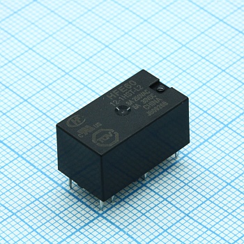 HFE60/12-1HST-L2 - Силовое реле;один контакт на замыкание 8А сдвоенная катушка 12В