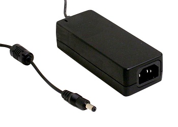 GST60A09-P1J - AC-DC, 54Вт, вход 90...264B AC, 47...63 Гц, 127...370B DC, выход 9B/6A, изоляция 3000В AC, 125x50x31.5мм, -30...+70°С, сетевой разъём IEC320-C14, выходной разъем 11, диам. 5.5х2.1мм