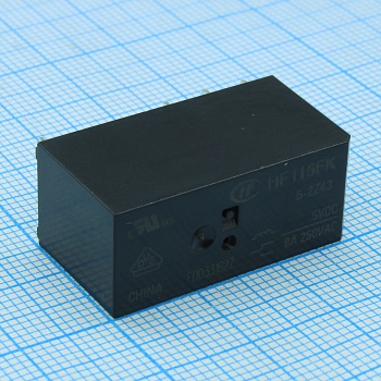 HF115FK/5-2Z43 - Реле силовое, 8А; Конфиг: 2C