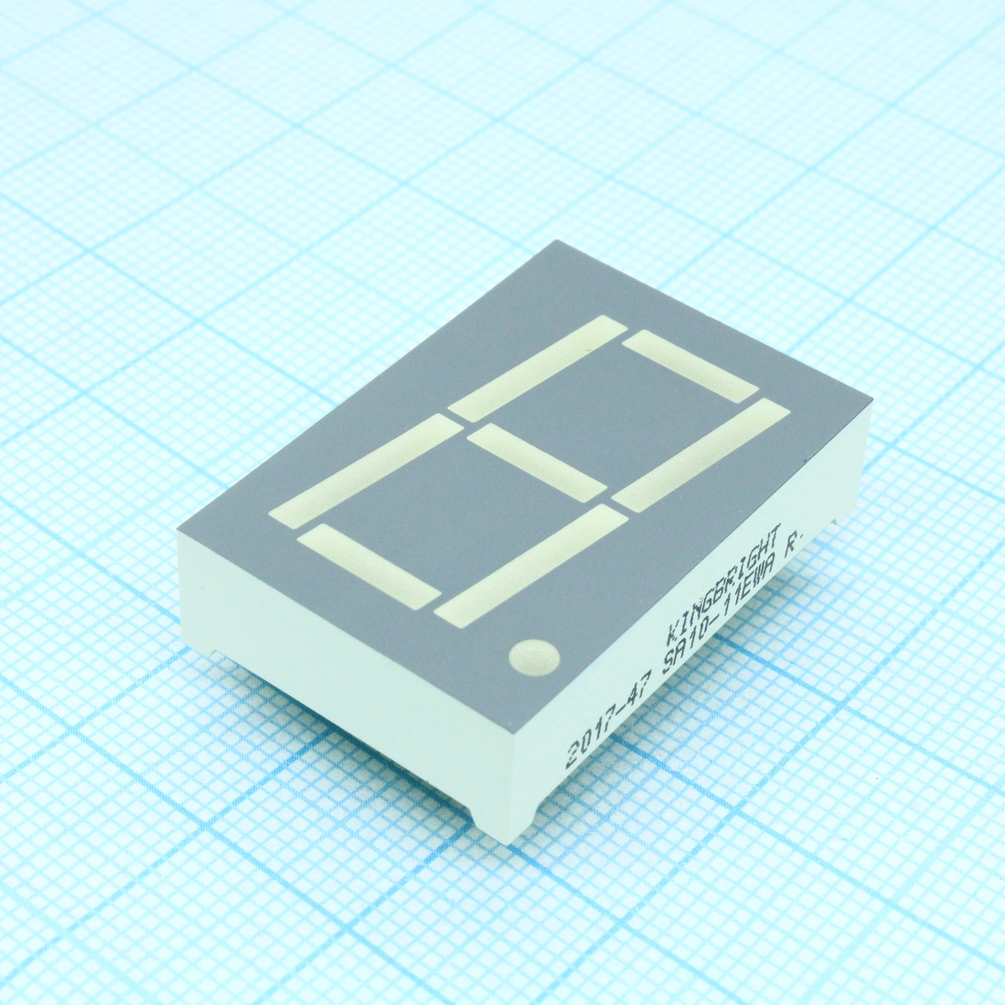 SA10-11EWA - 1 разрядный индикатор 25,4мм/красный/625нм/4.7-16мкд/ОА