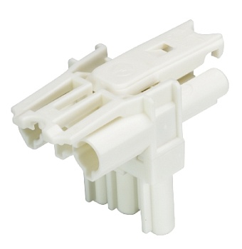 Разветвитель GST18I3VK2P1T V  WS - Распределительное устройство, 1 вход / 2 выхода, тип: T, 3 полюса, серия gesis GST18i3, номинальное напряжение: 250V, номинальный ток: 20А, цвет: белый