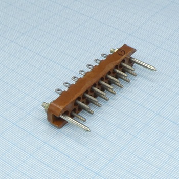 РП10-15 Л-О вилка - Соединитель  низкочастотный, прямоугольный, внутреннего монтажа