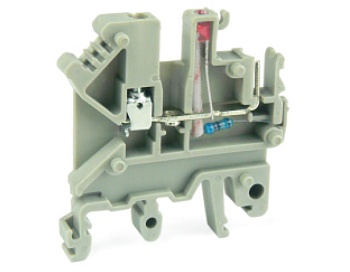 Клемма для внешн. разъема UKJ-2.5V/5.08X24EE - Клемма для подключения внешнего разъема, с LED 24V, шаг 5,08 мм, серия EE, тип фиксации провода: винтовой, номинальное сечение: 2,5 мм кв., 12A, 250V, ширина: 5,08 мм, цвет: серый, стандарт GB/T14048.1, тип м