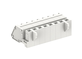 Розеточный разъем на кабель 450658 - Розеточный разъем, угловой, на кабель, шаг: 5.0 мм, 8 полюсов, фиксация провода пружинная, исполнение: стандартное, 320V, 12A, цвет: серый