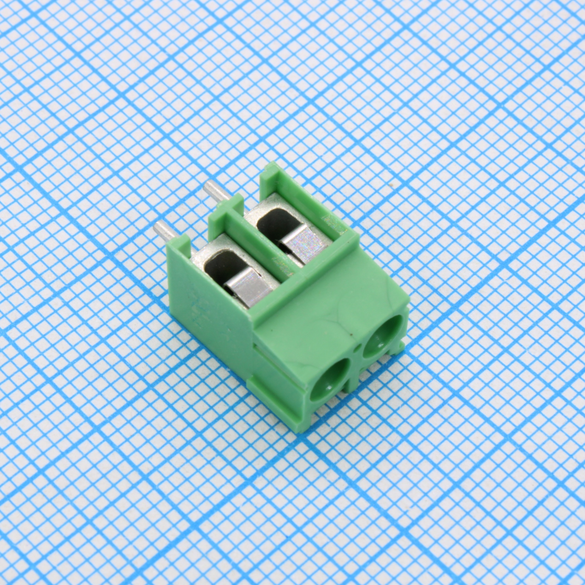 GT302-5.0-02P-14-00 - Винтовой клеммный блок с защитой провода, 2 контакта. Серия GT302-5.0