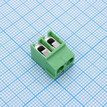 GT302-5.0-02P-14-00 - Винтовой клеммный блок с защитой провода, 2 контакта. Серия GT302-5.0