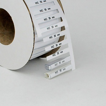 Маркер для контейнеров HIC-R-30-4,6-W - Маркер для конейнеров CHL, STC, DMP, форма маркера: усечённый ромб, высота 4,6 мм, длина 30 мм, цвет белый, для принтера: RT200, RT230, в упаковке 2500 маркеров