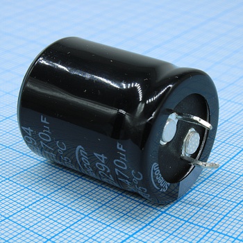 LHF471M2D2530CZVG2S00 - Конденсатор алюминиевый электролитический 470мкФ 200В ±20% (25 X 30мм) защелкиваемые выводы 10мм 1100мА 2000час 105°C россыпь