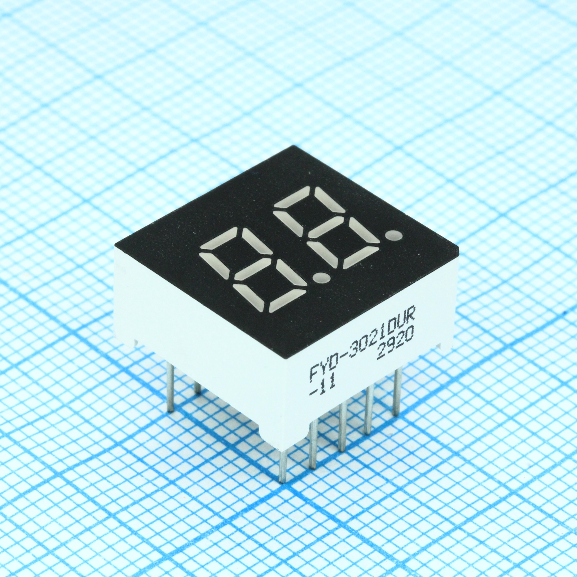 FYD-3021DUR-11 - 2-х разрядный индикатор 7,62мм/красный/635нм/60-100мкд/ОА