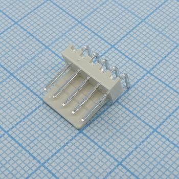 DS1070-5MRV6A - Разъем типа провод-плата, вилка угловая, шаг 2.54 мм, 5 контактов.