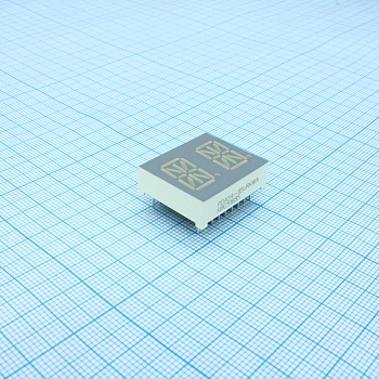 PDA54-11SURKWA - 2-х разрядный индикатор 13,8мм/красный/630нм/31-68мкд/ОА