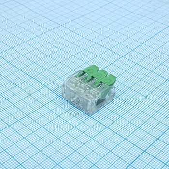 DGBSC-SG01/4-03P(17-00A(H)) - Нажимной клеммный блок для соединения проводов от 0,2 до 4мм2, кол-во контактов 3.Аналог WAGO 221-413.