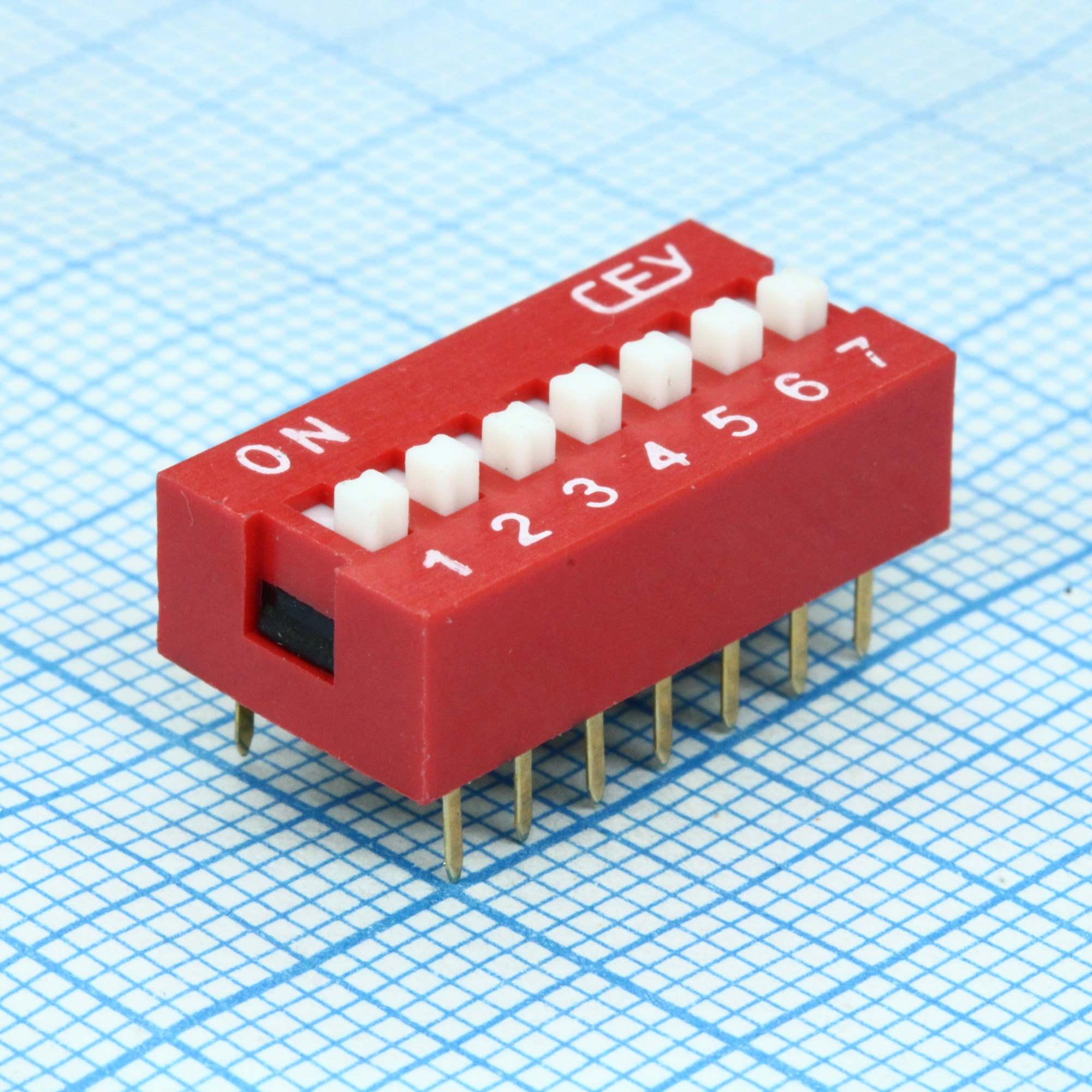 DS1040-07RN - DIP переключатель 7 групп