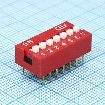 DS1040-07RN - DIP переключатель 7 групп