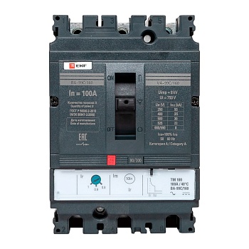 Выключатель автоматический 3п 160/100А 36кА ВА-99C Compact NS PROxima mccb99C-160-100
