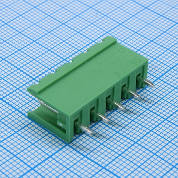 2EDGV-5.08-05P-14-100A(H) - Разъемный клеммный блок на плату, 5 контактов. Серия 2EDGV-5.08
