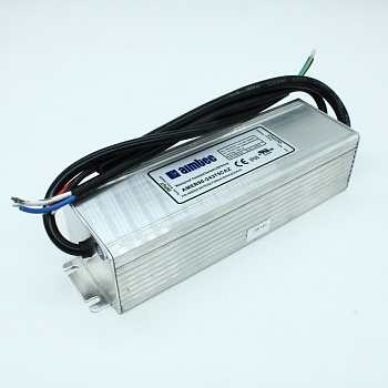 AMER90-24375CAZ - AC-DC led, 90Вт, выход DC 12...24В, Iстаб=3750мА, стаб. тока/стаб.напр., IP68, вход AC 90...305В, DC 120...430В, PFC,  КПД 85%, изоляция 3750В AC, в корпусе, -55...+85°С