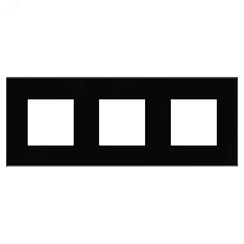 Рамка 3-м 6мод. Avanti "Черный квадрат" 4402906