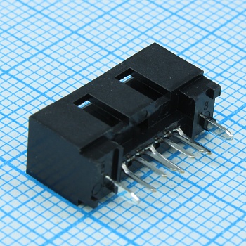 678008025 - Разъем SATA 7 контактов монтаж в отверстие 7 терминалов 1 порт лоток