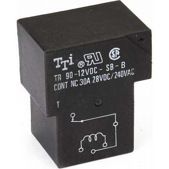 TR90-12VDC-SC-A-R - мощное 12VDC, 30А, 1замыкание
