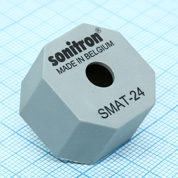 SMAT-24-P15 - Излучатель звука пьезокерамический 400...5000Гц электропитание до 30В переменного тока 18.6nF