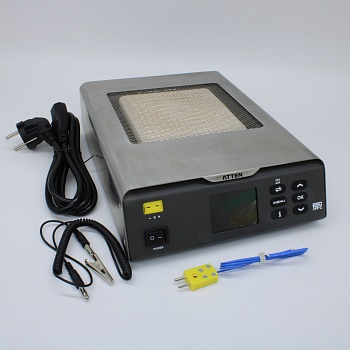 ST-7500 - Термостол 400Вт, нижний подогрев плат 50°-500°С, 120х120мм, инфракрасный керамический нагреватель