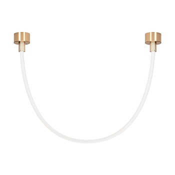 Светильник SP-TROPIC-SURFACE-R18-L1200-18W Warm3000 (GD, 360 deg, 230V) 043402 - Подвесной светильник. Мощность 18 Вт, св. поток 980 лм, 54 лм/Вт, тёплый 3000 K, CRI>90, угол 360°, напряжение питания 230 В. Золотой круглый корпус из стали, силиконовая гер