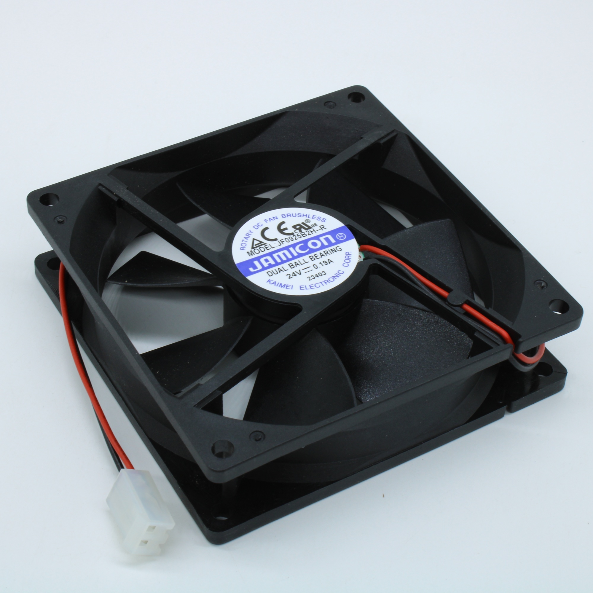 JF0925B2H-R - Вентилятор 24В 92х92х25мм,  DC, 2800об/мин., 1.47м3/мин, подшипник качения