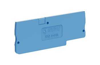 Торцевая крышка TPK2.5-4-BU-EA - Торцевая крышка для клемм TPK2.5-4…, цвет: синий