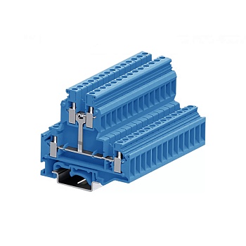 Этажная клемма 310924-PV - Этажная клемма, UKD10, межэтажное соединение, тип фиксации провода: винтовой, номинальное сечение: 10 мм кв., 57A, 500V, ширина: 10 мм, цвет: синий, тип монтажа: DIN 35