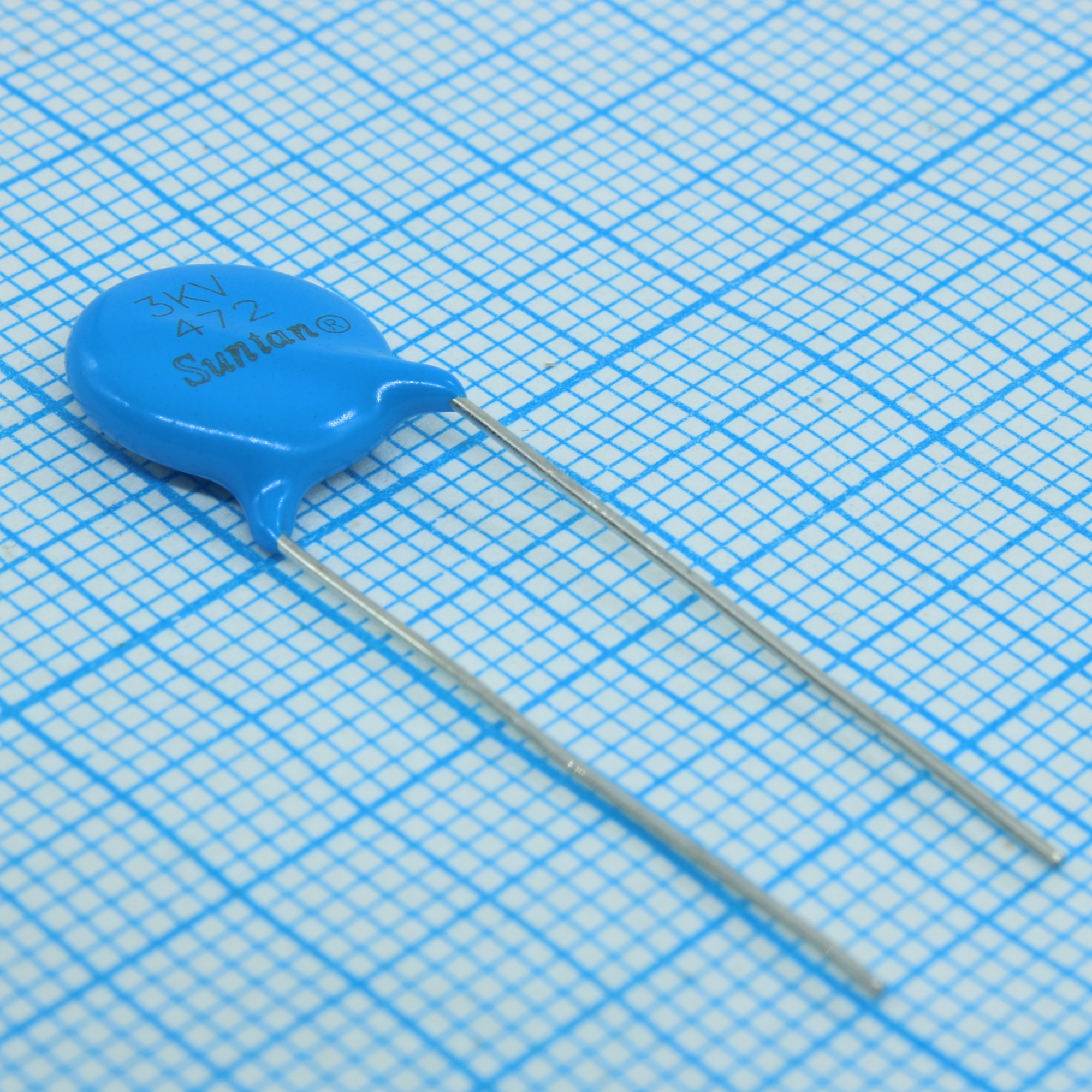 TS16003F472MSBUC0R - Керамический конденсатор радиальный 4700пФ 3000В ±10% Y5U E(11.5 X 6мм) шаг выводов 7.5мм 85°С