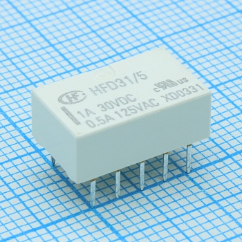 HFD31/5 - Сигнальное реле для печатного монтажа, 5 В 1 А