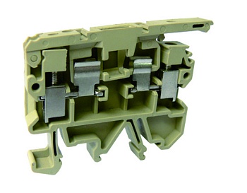 Предохранительная клемма USK-2.5RD - Предохранительная клемма, 5X25, тип фиксации провода: винтовой, номинальное сечение: 2,5 мм кв., до 6,3A, 500V, ширина: 8 мм, цвет: бежевый, тип монтажа: DIN 35