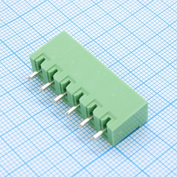 2EGTVC-5.0-06P-14-100 - Разъемный клеммный блок на плату, 6 контактов. Серия 2EGTVC-5.0