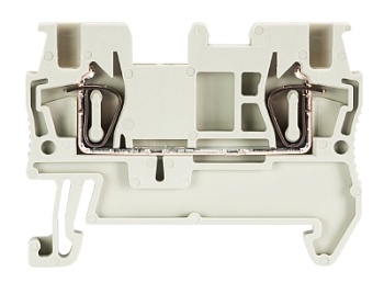 Клемма WKF 1,5/35 - Проходная клемма, тип фиксации провода: пружинный, номинальное сечение: 1,5 мм кв., 17,5A, 500V, ширина: 4 мм, цвет: серый, тип монтажа: DIN 35